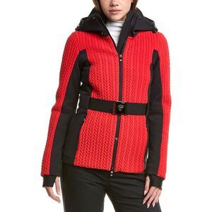 Post Card Womens Belted Ski Jacket, Red